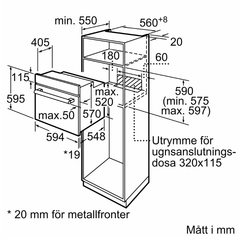Siemens Inbyggnadsugn HB013FBB1 - Bild 4