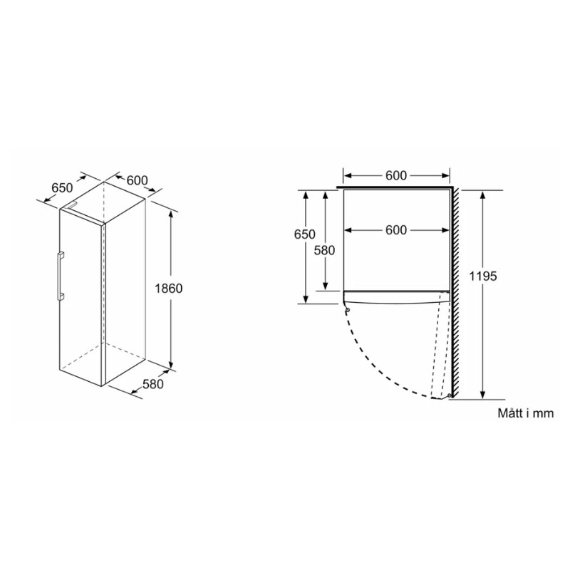 Siemens Frysskåp GS36NVIEP - Bild 6
