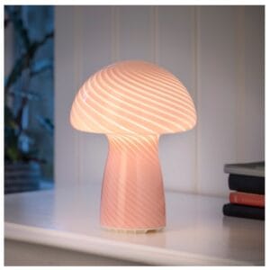 Portabel bordslampa Swirl mushroom